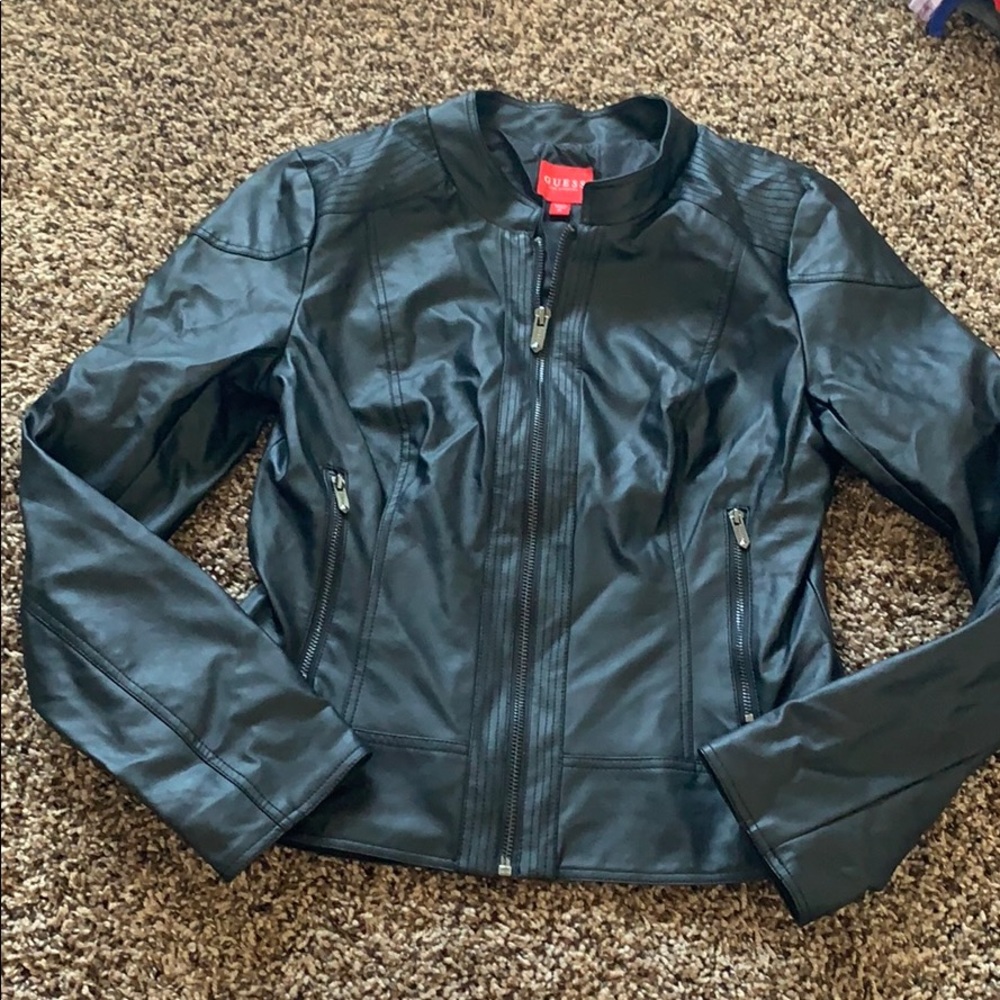 Leather jacket(Guess)